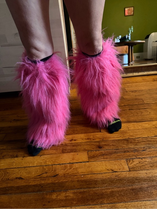 Other - Pink Faux Fur Leg Warmers -  Fuzzy Boot Covers